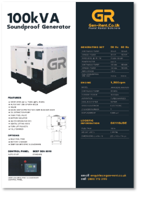 100kVA generator