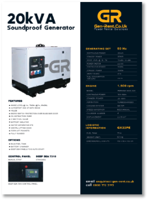 20kVA soundproof generator