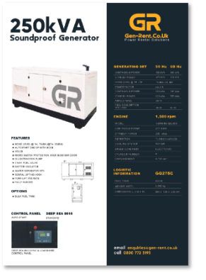 250kVA generator