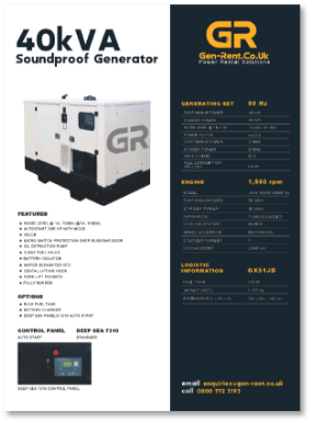 40kVA soundproof generator